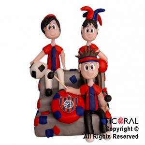 ADORNO MAQUETA TRIBUNA SAN LORENZO PORCELANA FRIA x 1